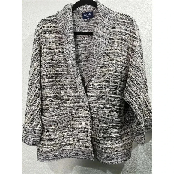 Splendid Textured Boucle Knit Blazer Size Small Cardigan Sweater Career Holiday - Picture 1 of 8